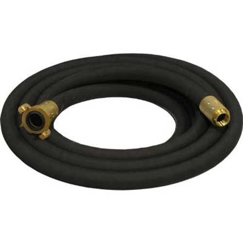 1-1/4" BLAST HOSE ASSEMBLY, BIG GUN FULL FLOW, : (25') BLACK BLAST HOSE, (1) BRASS COUPLER AND NOZZLE HOLDER