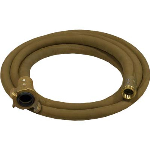 1-1/4" BLAST HOSE ASSEMBLY, BIG GUN FULL FLOW, : (10') TAN BLAST HOSE, (1) BRASS COUPLER AND NOZZLE HOLDER