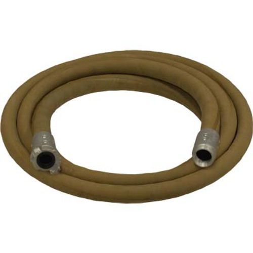 1-1/4" BLAST HOSE ASSEMBLY : (12-1/2') TAN BLAST HOSE, (1) ALUMINUM QUICK COUPLER  (1) ALUMINUM NOZZLE HOLDER