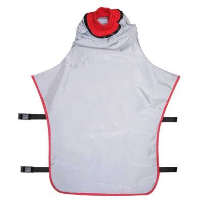 CAPE, SILVER-GRAY W/RED INNER COLLAR - IDS Blast