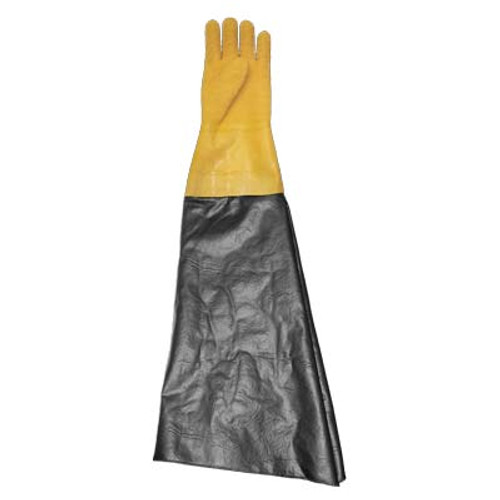 GLOVE, TEXTURED RUBBER, YELLOW, 8-1/2" DIA x 26", LEFT