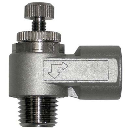 VALVE, FLOW CONTROL, 1/4" RIGHT ANGLE