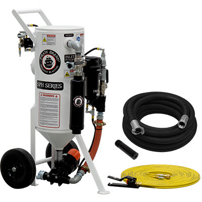BLAST POT, PORTABLE, 1.5 CU FT, PRESSURE HOLD SYSTEM, PNEUMATIC