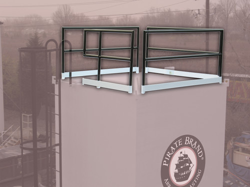 REMOVABLE 42" HAND RAILINGS W/TOE KICK ONLY FOR 725 CU FT STORAGE HOPPER (FACTORY INSTALLED)