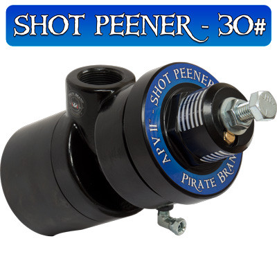 APV II, SHOT-PEENER-30#, STRAIGHT-DOWN METERING VALVE W/TUNGSTEN