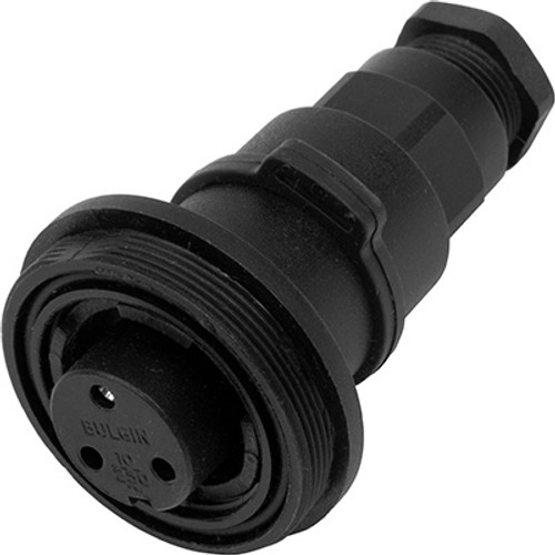 ELECTRIC CONNECTOR, SEALED WATERPROOF, FEMALE, 3 PRONG (APPROPRIATE FOR USE WITH STEEL ABRASIVES)