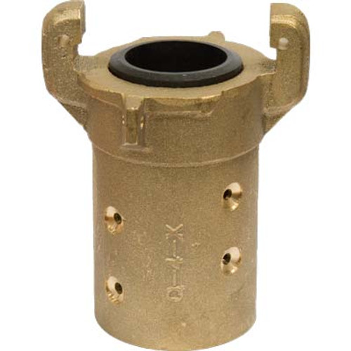 QUICK COUPLING, BRASS, 1-1/2", FULL PORT, 175 PSI MAX