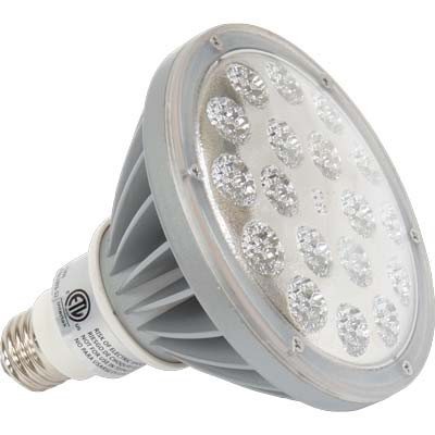 LED PAR 38 SPOTLIGHT, 2000 LUMENS/25W @ 120V, 60° BEAM ANGLE