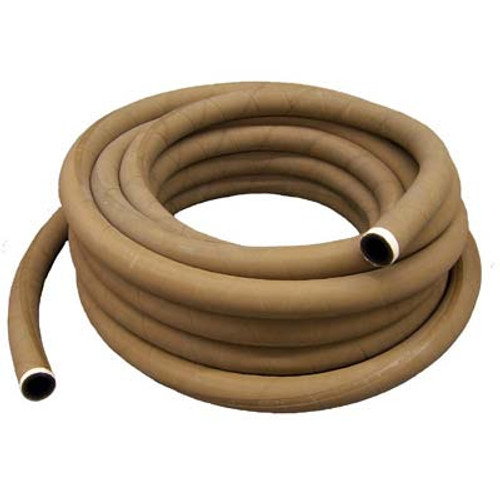 HOSE, BLAST, TAN ERGO FLEX, NOMINAL 1-1/4"ID x 1-7/8" OD, 2 PLY, WP 150 PSI, 50' SECTION