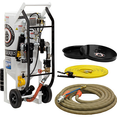 Scratch & Dent  3.5 CU FT, SODA STORM, PNEUMATIC, INCLUDES APV II, 1" PIPING W/MOISTURE SEPARATOR, WATER INDUCTION NOZZLE SYSTEM