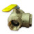 BALL VALVE, W/ FILTER, 3/4"