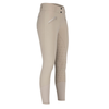 Aubrion Optima young rider breeches are created for elite competition performance using modern design technology, innovative fabrics, and championship ready styling, appealing to riders who demand excellence whilst training or competing. Anatomically cut for the best athletic fit, moisture wicking technology is incorporated into superior figure-enhancing fabric that yields with the rider whilst maintaining a polished, competition-ready look. Sleek LX streamlines detail to draw attention to its standout feature: eye-catching iridescent diamante chains, interlinked and set at the pocket edges for a sophisticated, radiant finish. The legs taper to low profile cuffs for a smooth fit under long riding boots. Neatly finished with a self-colour Aubrion logo at the leg, adding a subtle nod to elevated equestrian design.