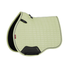 The classic General Purpose Square is designed to fit a range of GP saddles. New athletic block quilting pattern with contrast piping offers optimum streamlined cushioning.

An iconic GP pad with its high wither cut, elasticated D-ring tabs and swept back profile, our suede saddle pads offer practicality and comfort under the saddle.

The luxurious yet easy-care suede-effect upper is perfect for everyday occasions, while contoured suede-effect binding prevents mis-shaping. The breathable, anti-static, antimicrobial and quick drying bamboo blend lining absorbs and controls sweat under the saddle. It's also beautifully comfortable and secure, minimising friction even on sensitive-skinned horses.

An updated durable girth protection area with a low-key matte finish ensures lasting quality. Girth keepers incorporate inner looped channels to offer more girthing options.