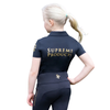 Look and feel amazing in the new technical Polo Shirt from Supreme Products. A must have for your summer wardrobe, crafted from silky smooth, high-quality fabric offering a comfortable and supportive fit. 4-Way stretch material allows for optimum movement both in and out of the saddle. A unique mesh panel system actively increases airflow to regulate body temperature and ensure optimum comfort, perfect for the active equestrian. Elegantly finished with exquisite gold hardware closures and Supreme Products branding for a classic and sophisticated look.
