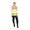 The Reflector Two Tone Gilet is a high-visibility outer layer designed for riders and outdoor enthusiasts who need safety, comfort, and protection in all weather conditions. The bold design combines different coloured fluorescent fabrics for standout visibility during both daylight and low-light hours. Reflective strips are strategically placed around the body and back to provide full 360-degree visibility, ensuring the wearer can be seen from every angle. Made with a durable, waterproof outer, the gilet offers protection against rain and wind with light padding to ensure warmth without overheating. The tailored cut allows for ease of movement and a flattering fit, making it suitable for active use on horseback or on foot. The gilet includes practical features such as secure zipped pockets for carrying essentials and handy two-way zip to enhance comfort and fit.