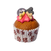 A single Vanilla Woofin with Pink Frosting cupcake treat, something really pawsome. made to share or for the larger of our furry friends... Our light sponge, topped with a tail-swishing swirl of famous yoghurt frosting and decorated with crunchy doggy bone biscuit and edible disc in a paw print muffin wrapper.