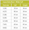 These luxury feel boots are made in soft feel leather giving the upmost comfort to the wearer.

They feature an elasticated front lace detail and stitch detail on the toe cap. With a user friendly wider smooth feel zip pull and two pleated, elasticated leather sections at the back of the boot for a comfortable fit.

The top of the zip is finished off with an elasticated strap and plain black press stud to the side. With spur guards and a sure grip sole these boots are practical as well as gorgeous to wear.

The EW Luxus is styled with a wider calf and shorter fit.

Please Note: Due to the pre-oiled nature of this leather these boots will not need oiling and doing so will invalidate any manufacturers guarantee.Please use cleaners and conditioners designed specifically for oiled leather shoes and boots.