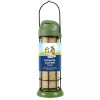 Flip-top feeder. Easy to fill and clean. Durable plastic and metal
construction.  For feeding fat balls and suet rolls.