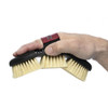 Coarser bristles on the LeMieux Flexi Scrubbing Brush make getting tough dirt and stains out a breeze. The flexible shape means you can reach over almost every part of the horse’s body, even cleaning those hard to get at places

The ergonomic shape fits into the hand perfectly which reduces wrist strain and gripping effort on the brush, while an elasticated strap allows for the perfect fit.