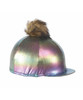 Calling all disco divas, these metallic hat covers are for you! Stretch hat with stiffened peak.