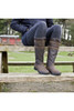 The calf of the Longridge boot is made from a soft and flexible synthetic leather to minimise aftercare and provide a water resistant barrier, whilst the foot is made from a natural nubuck leather in a dark brown.
There is a moisture wicking mesh lining to wick away moisture and there is a waterproof membrane to the ankle to stop any seepage.