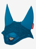 Sporting  the signature LeMieux Loire embossed metal motif these luxurious fly hoods are a stylish addition to the collection. Beautifully hand made from three-way knitted crochet with a luxurious satin fabric front piece and soft stretch Lycra ears.