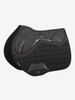 The X-Grip Euro Jump square combines the stylish, iconic LeMieux cut with the new X-Grip silicone design to ensure saddle stability and grip. The Memory Foam under the saddle area aids with comfort and shock absorbency. The unique blast foam core has been through a process, where hot air is forced through the memory foam under pressure to create the extremely breathable yet supportive and lightweight perforated material.


The EuroJump design marks an exciting collaboration with Scott Brash, the world's no 1 showjumper. These pads have been developed to precisely fit the cut of modern jumping saddles. High Cut wither and swept up at the back to avoid catching the riders leg. New super soft Bamboo linings absorb & control sweat under the saddle and are beautifully comfortable and secure. Wider girth keepers incorporate three inner locking loops to offer more girthing options.