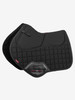 The Pro-Sorb System is now available with the Close Contact & Dressage plain squares. Utilising the same system of insert pads they offer flexibility for adjustment or merely more cushioning under the saddle.


D-Ring straps are contoured to give better fit and allow breast plate attachments
Inner layer improves sweat wicking properties
Double velcro girth straps with optional inner locking loop to prevent slipping
Swan Neck Design & Strengthen girth protection area.


These high quality squares have been designed for the competitive rider, offering style, durability and maximum fabric performance. The Pro-Sorb square in Dressage and Close Contact shape comes with two sets of four memory foam insert pads at 9mm & 13mm as shown in the additional picture.