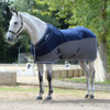 The WeatherBeeta Thermo-Air Cooler Standard Neck is a versatile cooler that has an ultra-soft hand feel and stylish design. The upper multi-layer fabric offers excellent wicking properties keeping your horse dry and comfortable. The mesh on the lower portion offers ultimate breathability and airflow during warmer months. Lightweight but warm making it ideal for travelling or after exercise. Featuring a single adjustable front surcingle closure with touch tape, low cross surcingles and tail cord.