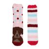 The Wild Feet Hanging Lounge Socks are a snuggly choice for your feet. Super soft, they are great for wearing around the house or even in bed! Each pack contains two eye-catching designs