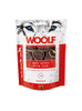 The Woolf Snacks are specially designed for dogs of all sizes. These Beef Sushi with Cod Snacks are made of 100%  protein sources to provide the highest quality and the best nutritional intake. The Woolf Snacks, once cooked, are packed without any chemical additives, preservatives or colourings. To ensure the conservation, an oxygen absorber is placed within the bag. The pack is fitted with a zip.

Contents: 100g