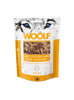 These Snacks are made of 100% protein sources to provide the highest quality and the best nutritional intake. The Woolf Snack, once cooked, is packed without any chemical additives, preservatives or colourings. To ensure the conservation, an oxygen absorber is placed within the bag . The pack is fitted with a zip.

Suitable for cats and all sizes of dogs.

Contents: 100g