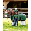 Creative and artistic Maya adds flair to everything she does. With her vibrant dark hair and stylish Hunter Green outfit, she enjoys mixing and matching her looks to her horse.

One of three interactive, fully articulated, high-quality equestrian dolls with individual personalities and matching outfits in LeMieux core colours, Maya has luscious, real-feel, brushable long dark hair and natural eyelashes. She comes wearing removable replica LeMieux riding wear in Hunter Green, with a removable riding helmet and boots.

Maya rides posture-correctly on an accessorised Toy Pony, holding the reins with her feet in the stirrups. She's self-supporting when standing and when correctly positioned on the Toy Pony Saddle.

Children are captivated by the authentic equestrian play scenarios they can create, learning about equine care through educational, imaginative, and sensory role play.

Toy Rider Maya is compatible with a collectable, colourful range of realistic and mixy-matchy Toy Rider outfits, LeMieux Toy Ponies and Toy Pony accessories, allowing pony-mad children to explore their creativity and develop their equestrian skills through play.

Suitable for ages 3+