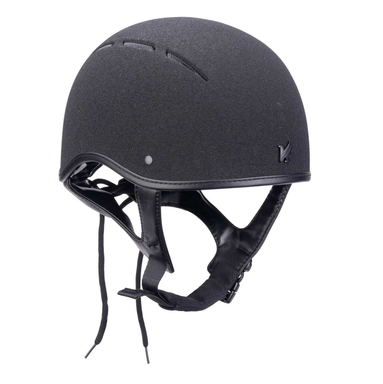 Shires Karben Jockey Skull Cap Riding Helmet - Black, PAS015:2011 Certified, Size 62cm