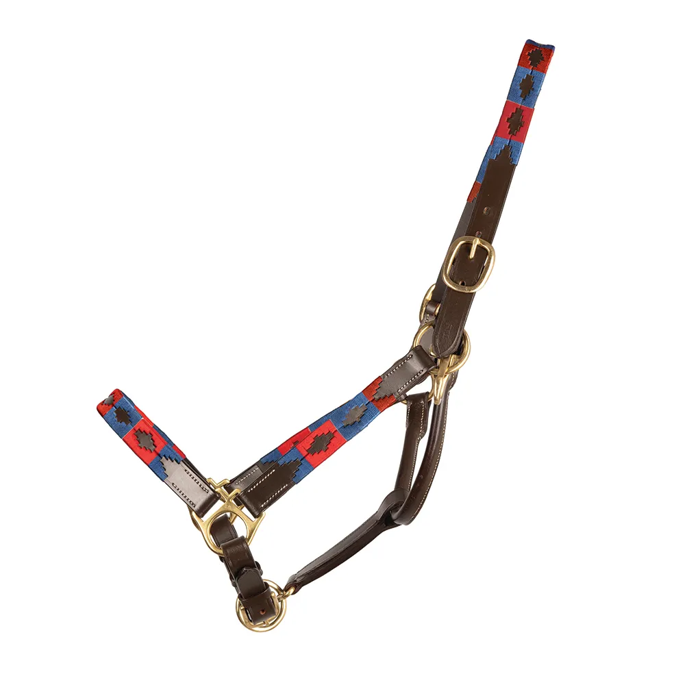Hy Equestrian Polo Leather Headcollar Headcollars Equine