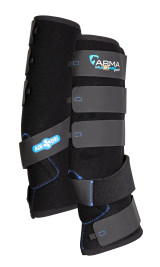 ARMA deluxe mud socks feature ergonomic shaping to ensure a close, comfortable fit, giving maximum protection against mud fever. Dense neoprene protects against bumps and scrapes and features airflow perforations help ventilate the leg to avoid over-heating. Secure touch close straps. Suitable for front and hind legs. Set of 2. ARMA deluxe mud socks feature ergonomic shaping to ensure a close, comfortable fit, giving maximum protection against mud fever. Dense neoprene protects against bumps and scrapes and features airflow perforations help ventilate the leg to avoid over-heating. Secure touch close straps. Suitable for front and hind legs. Set of 2.