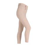 Bringing ultimate freedom feel to your riding, Optima legwear is the perfect choice for competition or training alike. The Pro breeches are designed with professional styling to meet GB competition rules, making them the perfect choice for competition or training alike. Cleverly engineered, an anatomical cut ensures seams are kept to an absolute minimum for in saddle comfort. Cool fluid fabric assists with excellent moisture management. The ultra-stretch second-skin feel provides revitalising 360º contour support. With a sleek and flexible fit, the high waisted style offers core support for added confidence. The seat has a subtle lattice design silicone print for in-saddle security that catches the light for added lustre. Ankle cuffs are perforated for additional climate control. Further detail: UPF50+ fabric, ultimate freedom feel, 360º contour support, rapid wicking, highly breathable, quick drying, full silicone grip seat, Aubrion prints. GB competition compliant.