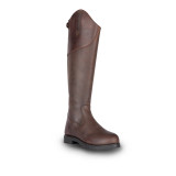 Suitable for wearing from the yard to the saddle, these casual long riding boots are a practical option for the busy equestrian. Moretta Ventura Lite boots have a waxed deep brown smooth and textured water repellent leather which dries quickly and remains flexible. Lined in WickAway moisture control fabric and with ActiveFlex insoles for support and further comfort. Versatile soles are rugged for the yard with a stirrup compatible form. Key features: FLEXDRY water repellent leather. WickAway stay dry lining. Dressage cut top. UltraFit leg panel. YKK zip. Upper leather zip security tab. Non-slip spur rest. ActiveFlex insole with Impact Support System. Moretta AllTerrain riding outsole. Steel shanks.