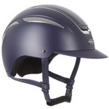 Introducing the star in our galaxy, the Callisto Classic peaked riding helmet in a stand-out deep matt navy finish with stunning chrome & highshine navy vent, finished off with a matching chrome & navy evoke logo at the forehead. A pinnacle of style, safety and sophistication.
 

Conforms to PAS 015: 2011 Standard; EN 1384 2023
Kitemarked to PAS 015: 2011
CE & UKCA marked
Lightweight ABS peaked helmet* with triple ventilation
Soft touch four-point adjustable leatherette harness
Individual centimetre sizing
