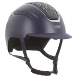 Introducing the star in our galaxy, the Callisto Classic peaked riding helmet in a stunning navy metallic finish with highshine chrome & navy vent, finished off with complimenting chrome & black evoke branding. A pinnacle of style, safety and sophistication.
 

Conforms to PAS 015: 2011 Standard; EN 1384 2023
Kitemarked to PAS 015: 2011
CE & UKCA marked
Lightweight ABS peaked helmet* with triple ventilation
Soft touch four-point adjustable leatherette harness
Individual centimetre sizing