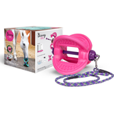 Multi-functional horse toy to keep your horse Bizzy. Contains one Bizzy Ball with patented wing design, one nylon leadrope to hang your Bizzy Ball, plus an innovative expanding sponge complete with 10ml vial of Peppermint essential oil to keep your horse playing even when the lick has gone.

The Bizzy Ball can be used on the floor, hung from celling, or mounted on the wall using a special wall bracket (sold separately).

Supplied without refill (available separately)