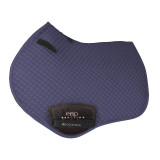 A must-have saddle pad for competition or every day – the Pima Saddle Pad is made from a lightweight, durable cotton blend fabric that is soft, breathable and smart. With a technical mesh lining to allow for optimum moisture wicking and comfort, the pad also offers the signature Hy Equestrian cut over providing clearance over the withers and spine. Featuring sturdy anti-rub girth cover protection, double touch tape strap girth loops and D-ring fastenings for a secure and precise fit.