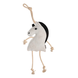 The new stable toy for your horse from Hy Equestrian. A great addition to your stable, this toy is durable and tough, perfect to help alleviate boredom and give your horse or pony something to keep them entertained. Stable toys are also great for if you stay away somewhere unfamiliar or are travelling and can help keep your horse relaxed. A robust rope is attached to the toy to hang in your desired place in the stable or lorry/trailer.