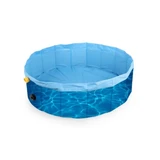 Combine the benefit of a pool and a sprinkler mat, letting your pet enjoy a moment of cool down during those hot summer daysMade of thick and safe material with non-slip bottom, durable enough to withstand daily use over the summer Easy to set up. Connet the sprinkler pool to a 1/2” garden hose, simply adjust water pressure to lower or higher the spray heightThe sprinkler will cool down your pet and fill the pool at onceFolds up for easy transport and storage
