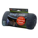 The luxurious Henry Wag Cleaning Towel is made using GRS 80% recycled polyester. It is top quality, soft and highly absorbent microfibre which is extremely effective at removing dirt and water from your dog’s coat. Cleanliness and hygiene are vital when striving for excellence in pet care, by removing water and dirt from your dog’s coat it reduces the risk of infection and contributes to a happier and healthier dog. Due to the advanced microfibre technology in our Cleaning Towel, it absorbs more water than a regular towel and dries more quickly. The perfect travel towel when out and about with your dog for a quick clean down to help remove excess water and dirt to reduce the risk of damage to both your car interior and home interior furnishings. NB: Non GRS Recycled items are being phased out of stock, you may receive one during this transition period. Features: - • Highly absorbent microfibre • Limits the spread of dirt and water • Made from GRS 80% recycled polyester • Washable at 30 degrees Dimensions: - SMALL Item Code: 40571 Size: 100cm x 70cm