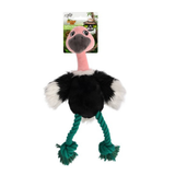 • Long rope with knots to satisfy dog’s natural chewing instincts

• Variety of textures and materials create excitement

• Adorable design with ultra soft plush perfect to cuddle and play