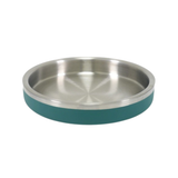 Premium bowls for stylish mealtimes. Stainless steel is chew-proof and the double-wall construction gives these bowls a quality feel. It also means they are less likely to be tipped over than standard stainless-steel bowls. Easy to clean (handwash only) and with an anti-slip base. Each bowl is 17.5cm (7") in diameter and holds 480ml of food or water. The shallow design makes these ideal for cats, being 'whisker-friendly', as well as smaller flat-faced dogs to support more comfortable feeding. They are also ideal for rabbits, guinea pigs, reptiles, and ground-feeding pet birds.