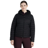 This lightweight puffer is insulated with recycled fill, which stays light even when wet and won't slip down or bunch up inside the coat.

Water-resistant outer fabric is ideal for light showers, while stretch fabric storm cuffs keep out the draughts. A two-way front zip is ideal for riding comfort. Zipped side pockets and a zipped internal pocket offer many places to stash your essentials.

A detachable adjustable hood provides flexibility for days when you're expecting rain.

Designed to fit true to size. If you'd like a more generous fit, we recommend you size up.