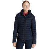 Do it all in this classic lightweight water-resistant puffer jacket. In a step towards sustainability, it's filled with recycled down quilting, which is light and warm with a lovely loft for lasting puffiness.

Be prepared for unpredictable, chilly days with this water-resistant jacket. Its detachable quilted hood provides versatility, allowing you to adapt to changing weather conditions. The luxurious metal finishings are a testament to the excellent quality you can expect from LeMieux.

The durable two-way front zip is great for riding and prevents scratches to your pommel. A flattering and stylish cut, zipped pockets and subtle LeMieux branding make this jacket every young rider's must-have for riding, around the yard and the school run.