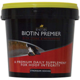 Biotin is well established and essential for healthy growth and condition. Biotin Premier provides the total daily requirements of Biotin plus the recommended amount of lysine and methionine amino acids to optimise the utilisation of biotin. For damaged, cracked or brittle hooves feed for a minimum of 90 days to encourage sound regrowth.
